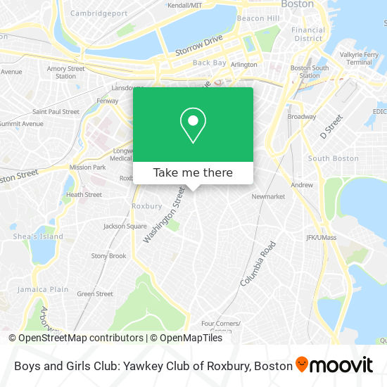 Boys and Girls Club: Yawkey Club of Roxbury map