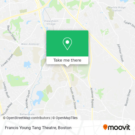 Mapa de Francis Young Tang Theatre