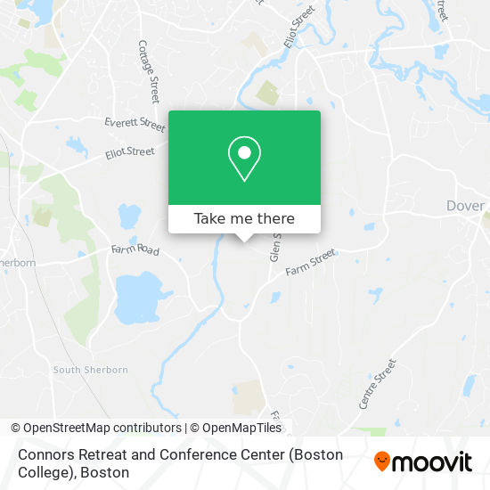Mapa de Connors Retreat and Conference Center (Boston College)