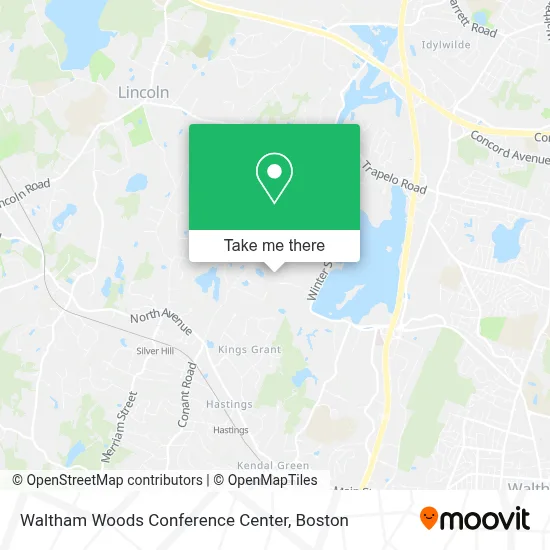 Waltham Woods Conference Center map