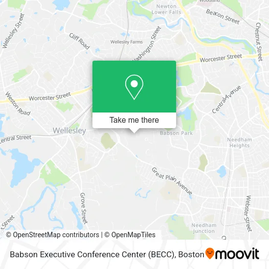Babson Executive Conference Center (BECC) map