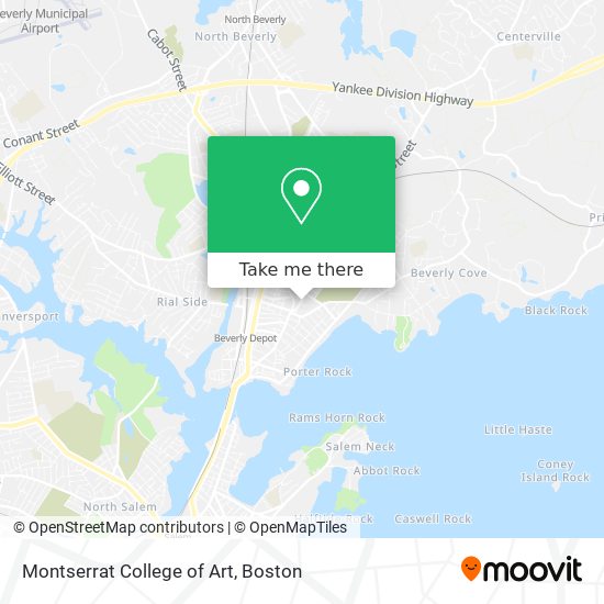 Montserrat College of Art map