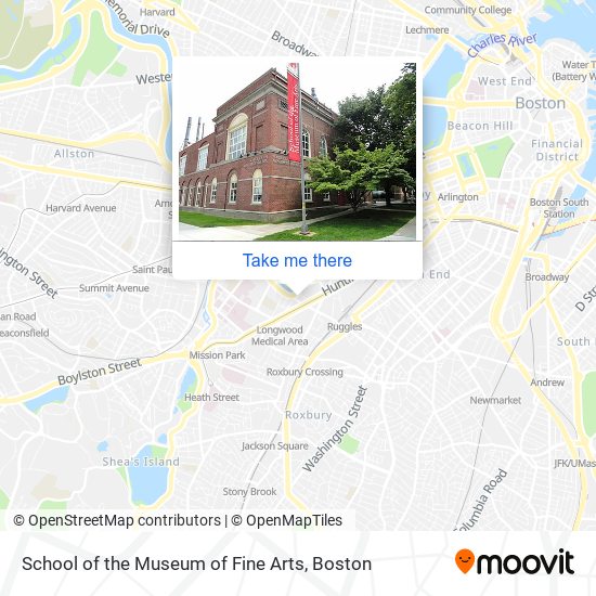 Mapa de School of the Museum of Fine Arts