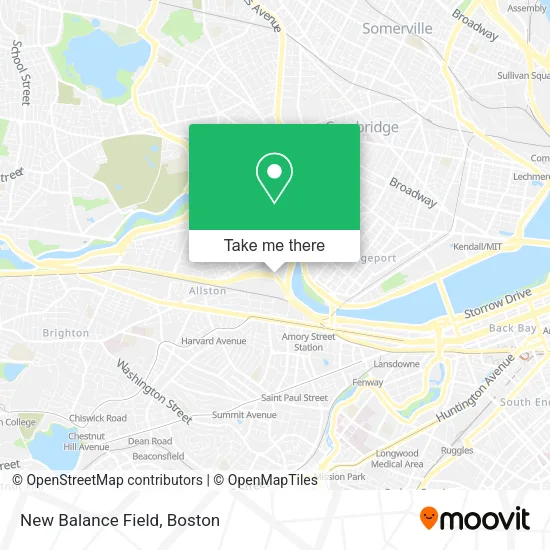 Mapa de New Balance Field