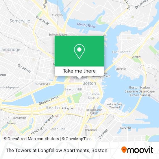 Mapa de The Towers at Longfellow Apartments