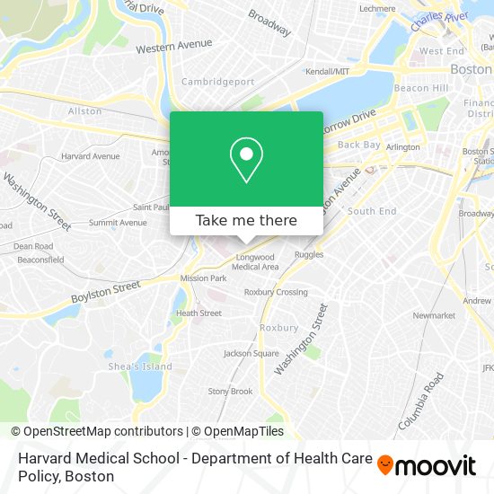 Harvard Medical School - Department of Health Care Policy map