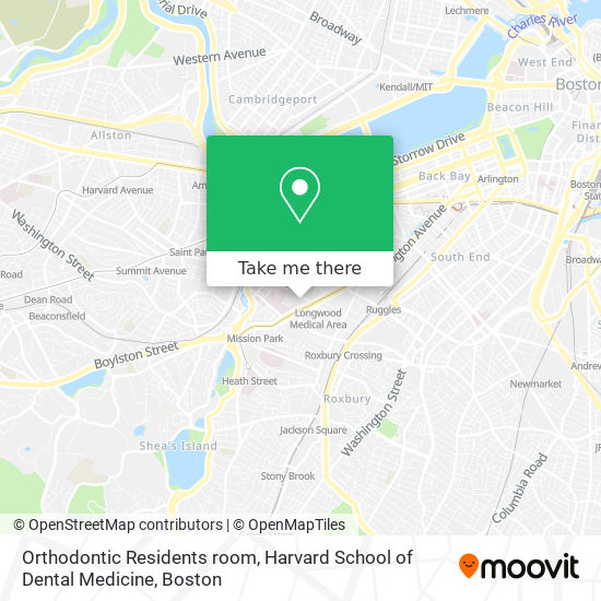 Mapa de Orthodontic Residents room, Harvard School of Dental Medicine