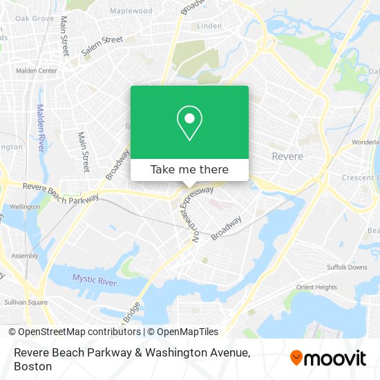 Mapa de Revere Beach Parkway & Washington Avenue