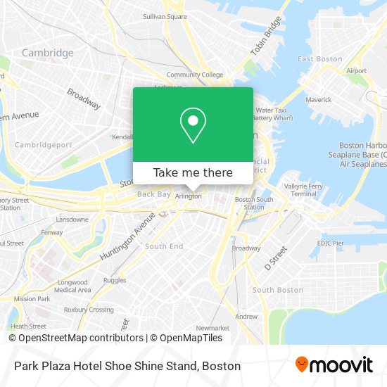Mapa de Park Plaza Hotel Shoe Shine Stand