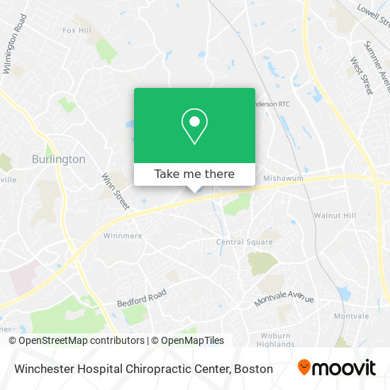 Winchester Hospital Chiropractic Center map