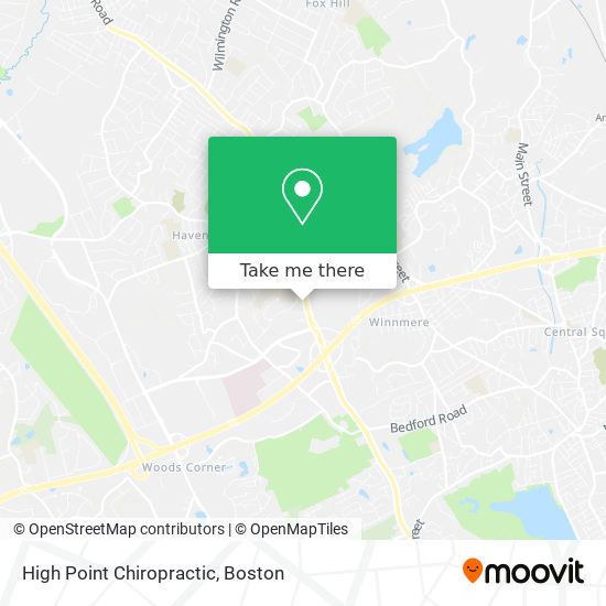 High Point Chiropractic map