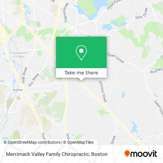 Merrimack Valley Family Chiropractic map