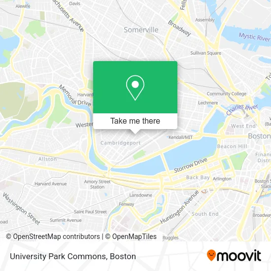 Mapa de University Park Commons
