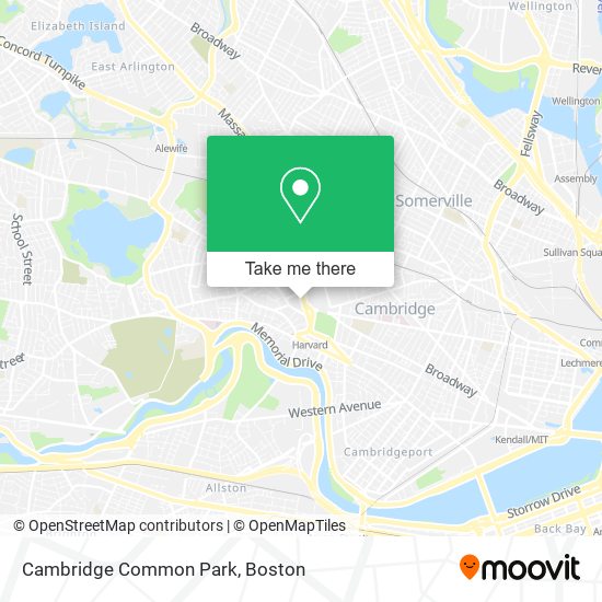 Cambridge Common Park map