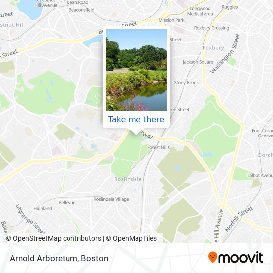 Mapa de Arnold Arboretum