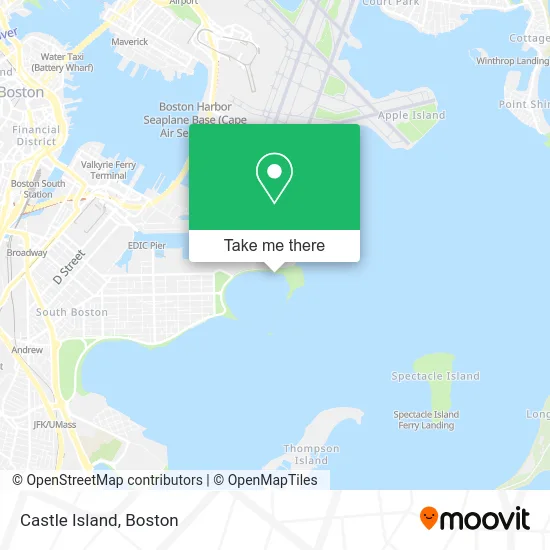 Castle Island map