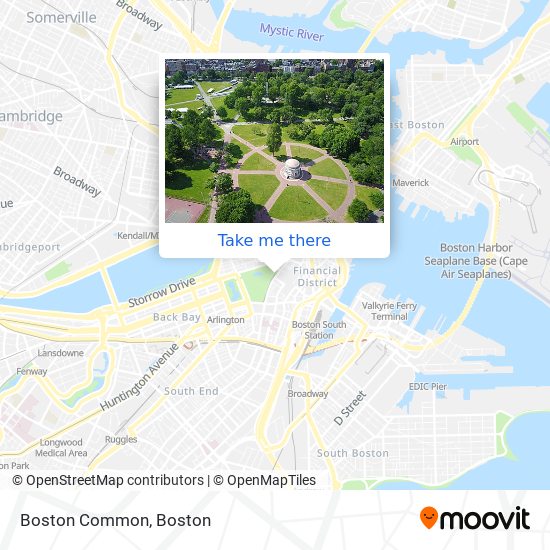 Mapa de Boston Common