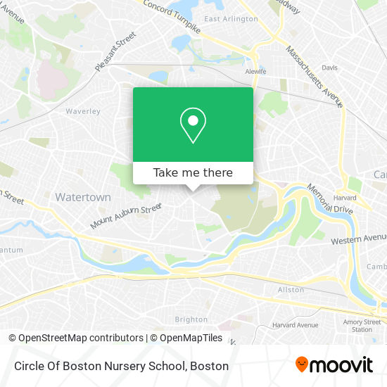 Mapa de Circle Of Boston Nursery School
