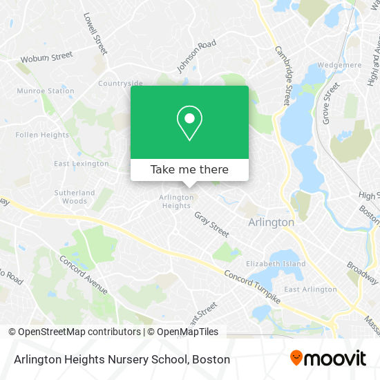 Mapa de Arlington Heights Nursery School