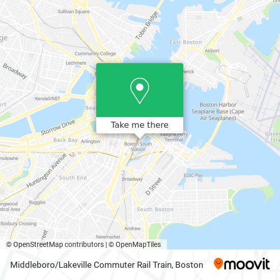 Middleboro / Lakeville Commuter Rail Train map