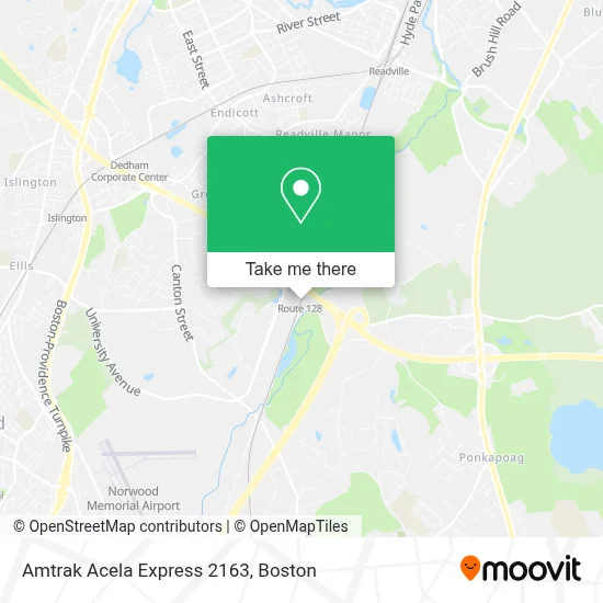 Amtrak Acela Express 2163 map
