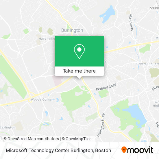 Mapa de Microsoft Technology Center Burlington