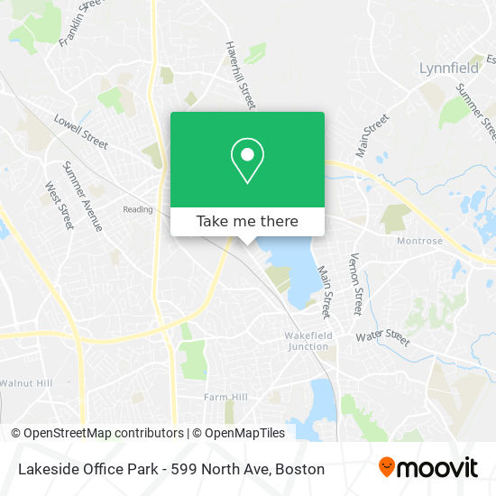 Mapa de Lakeside Office Park - 599 North Ave