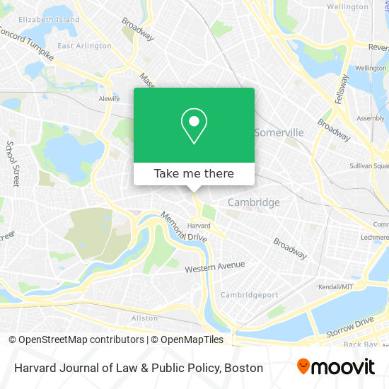 Harvard Journal of Law & Public Policy map