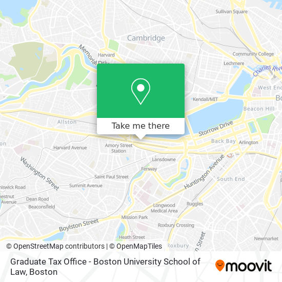 Graduate Tax Office - Boston University School of Law map