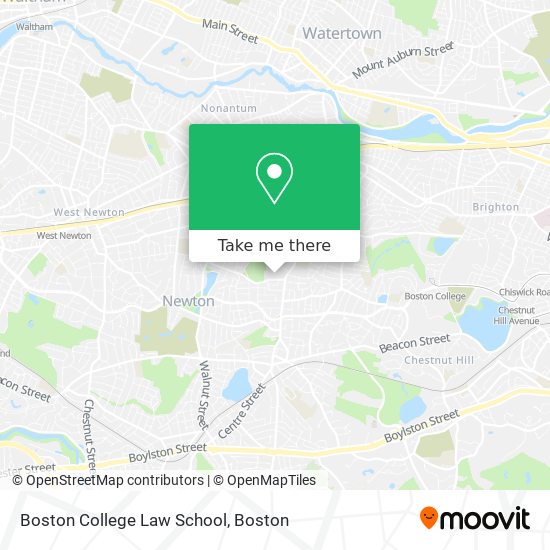 Boston College Law School map