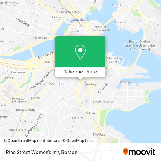 Pine Street Women's Inn map