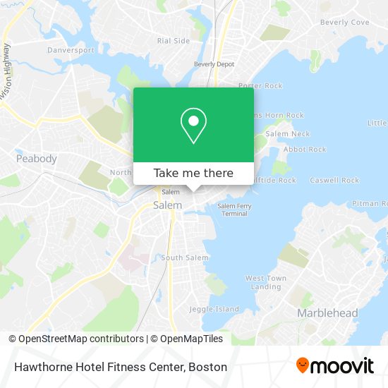 Hawthorne Hotel Fitness Center map