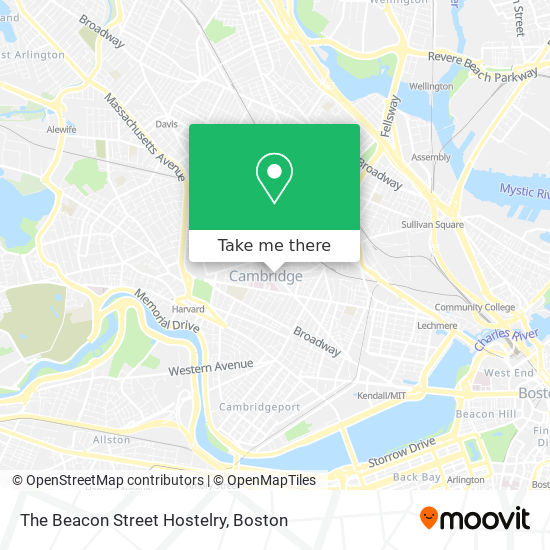 The Beacon Street Hostelry map