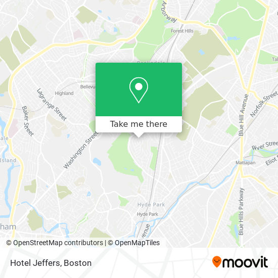 Hotel Jeffers map