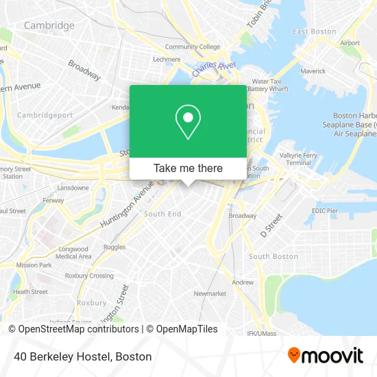 40 Berkeley Hostel map