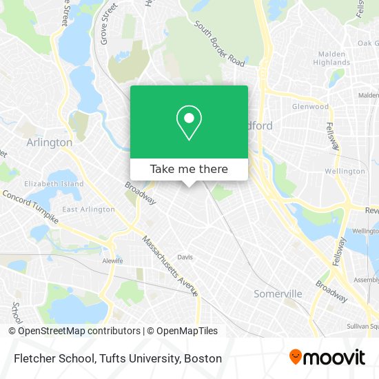 Fletcher School, Tufts University map
