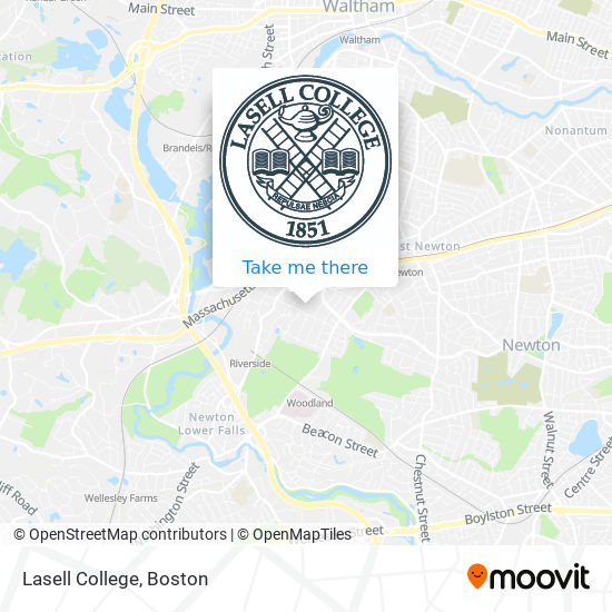 Lasell College map