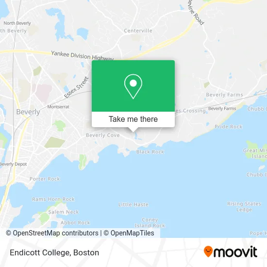 Endicott College map
