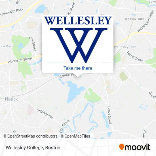 Wellesley College map