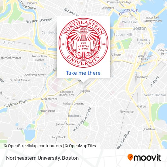 Northeastern University map
