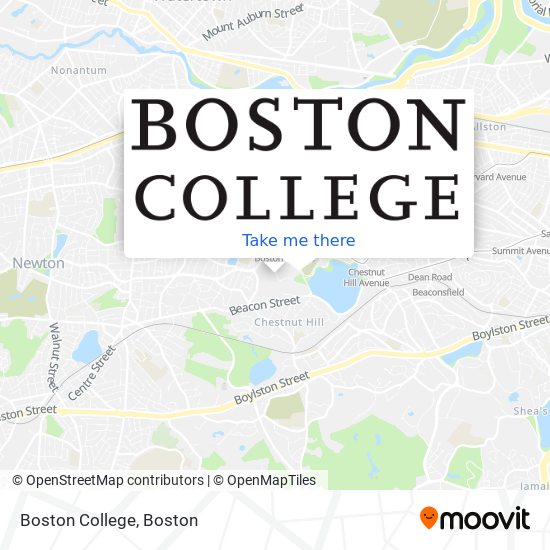 Boston College map