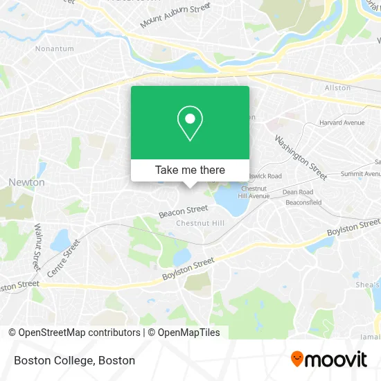 Boston College map