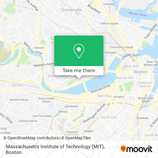 Mapa de Massachusetts Institute of Technology (MIT)