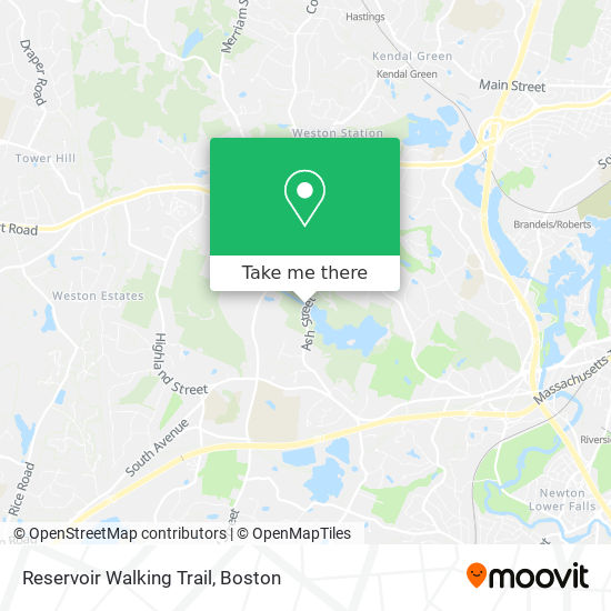 Mapa de Reservoir Walking Trail