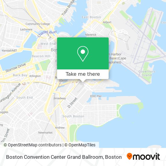 Boston Convention Center Grand Ballroom map