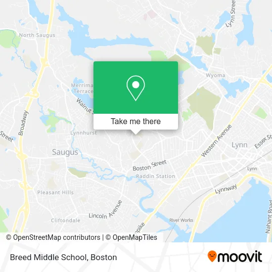 Breed Middle School map