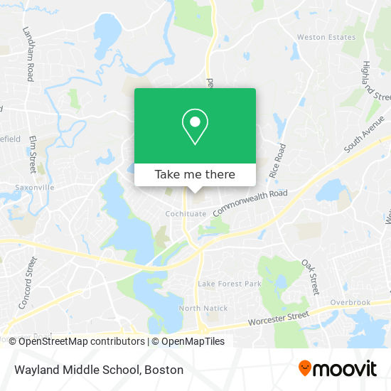Mapa de Wayland Middle School