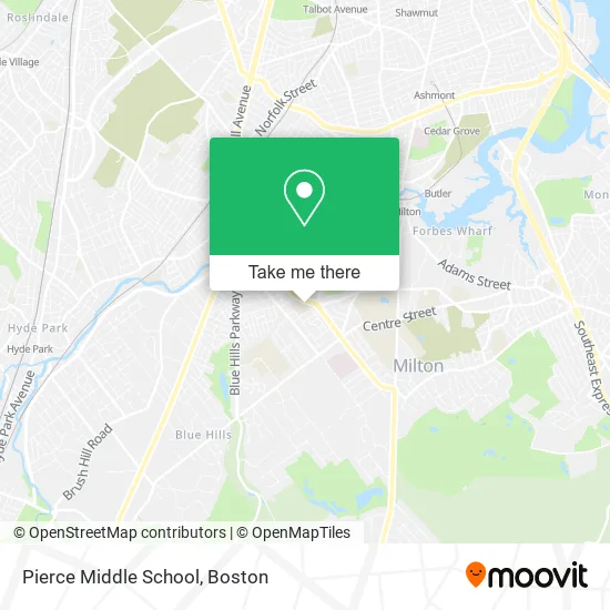 Pierce Middle School map