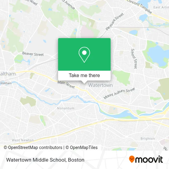 Watertown Middle School map