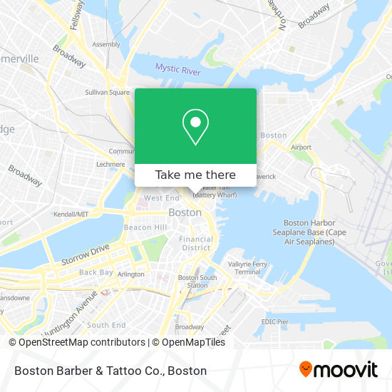 Mapa de Boston Barber & Tattoo Co.